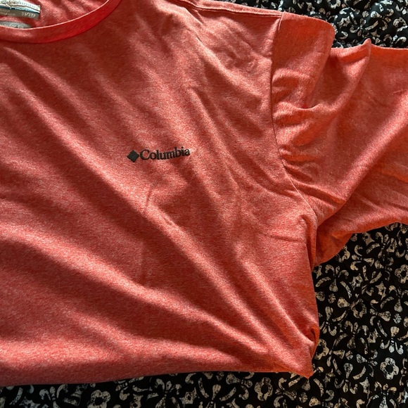 Columbia Orange Heather Crewneck T-Shirt - Picture 1 of 3